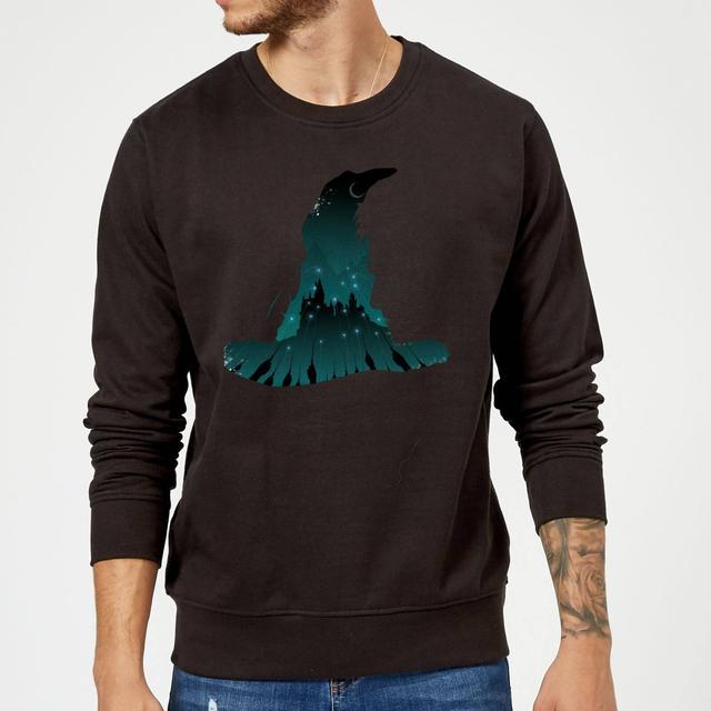 Harry Potter Sorting Hat Silhouette Sweatshirt - Black - XL on Productcaster.