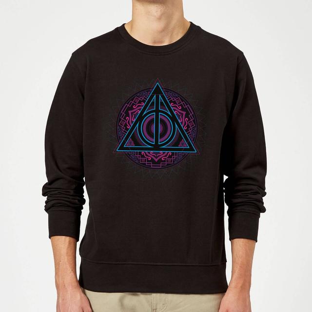 Felpa Harry Potter Deathly Hallows Neon - Nero - M - Nero on Productcaster.