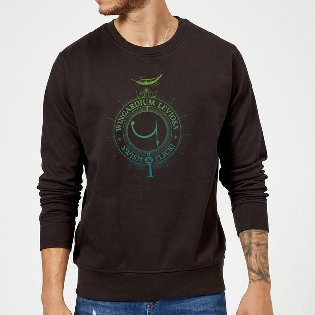 Harry Potter Wingardium Leviosa Sweatshirt - Black - L - Negro on Productcaster.