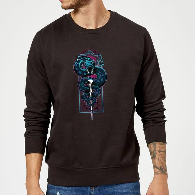 Harry Potter Nagini Neon Sweatshirt - Black - S - Noir on Productcaster.