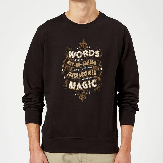 Harry Potter Words Are, In My Not So Humble Opinion trui - Zwart - XXL - Zwart on Productcaster.