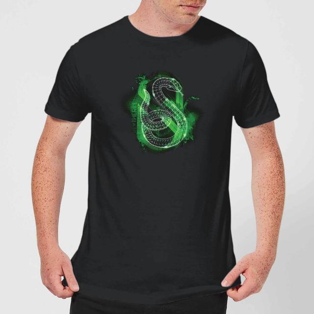 Harry Potter Slytherin Geometric Men's T-Shirt - Black - XXL on Productcaster.