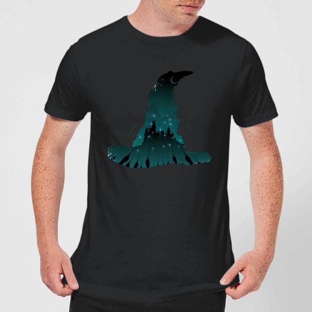 Harry Potter Sorting Hat Silhouet t-shirt - Zwart - XL - Zwart on Productcaster.