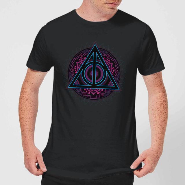 T-Shirt Harry Potter Deathly Hallows Neon - Nero - Uomo - 4XL on Productcaster.