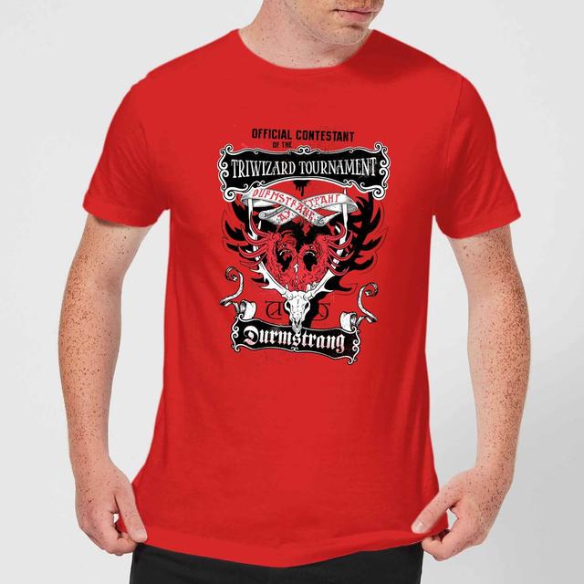 Harry Potter Triwizard Tournament Durmstrang Men's T-Shirt - Red - L on Productcaster.