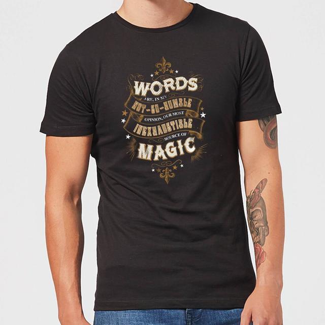 Camiseta Words Are, In My Not So Humble Opinión para hombre de Harry Potter - Negro - 4XL - Negro on Productcaster.