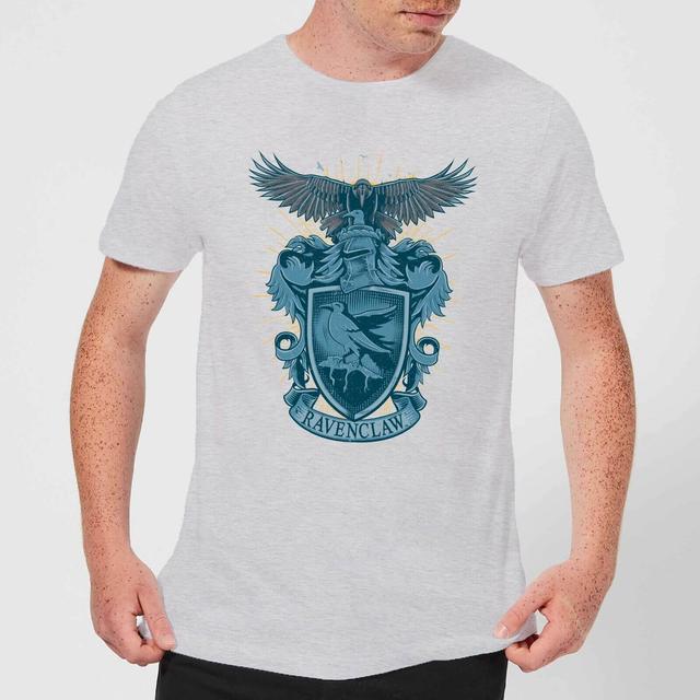 Harry Potter Ravenclaw Drawn Crest Men's T-Shirt - Grey - L on Productcaster.