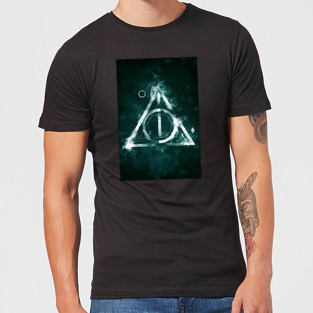 Harry Potter Hallows Painted Men's T-Shirt - Black - XS on Productcaster.