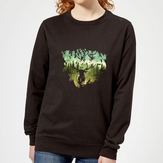 Harry Potter Patronus Lake Women's Sweatshirt - Black - XXL on Productcaster.