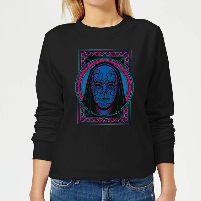 Harry Potter Death Mask Women's Sweatshirt - Black - XS - Black on Productcaster.