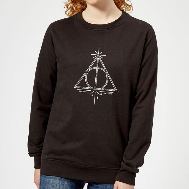 Harry Potter Deathly Hallows Women's Sweatshirt - Black - L on Productcaster.