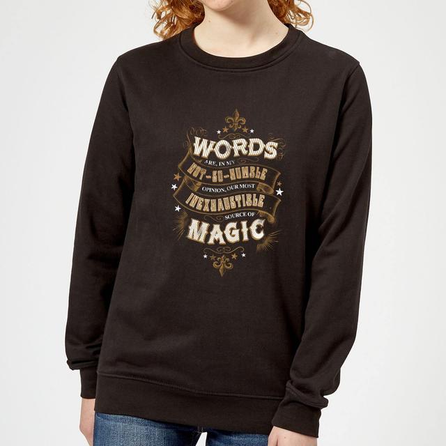 Harry Potter Words Are, In My Not So Humble Opinion Women's Sweatshirt - Black - XXL on Productcaster.