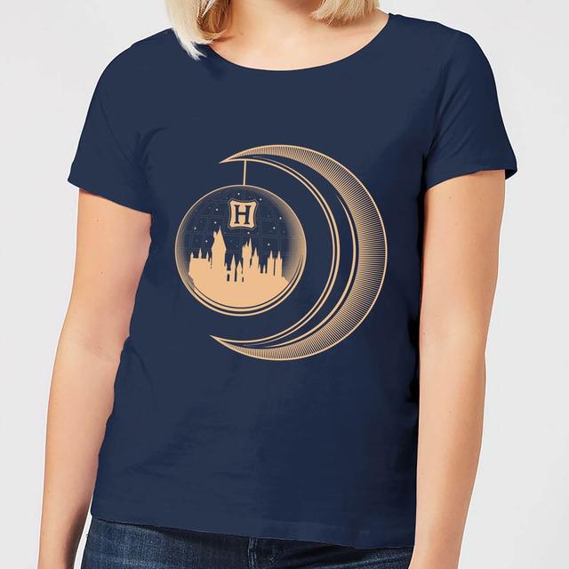 Harry Potter Globe Moon dames t-shirt - Navy - L on Productcaster.