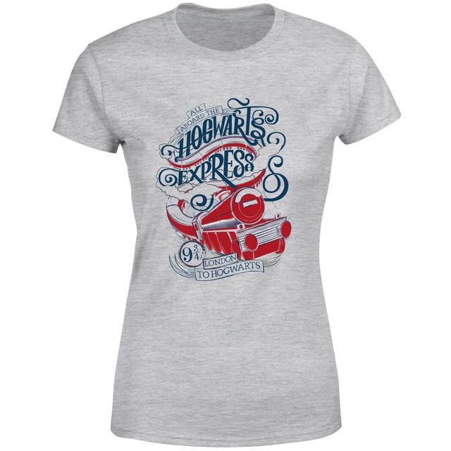 Harry Potter Hogwarts Express Women's T-Shirt - Grey - 3XL on Productcaster.