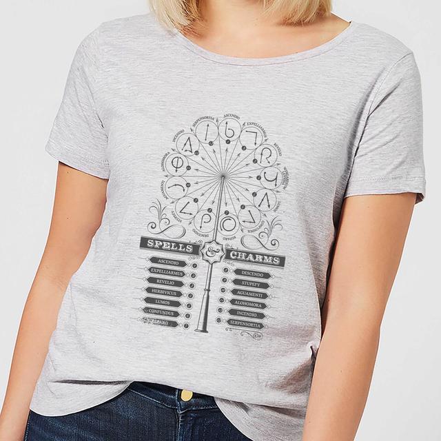 Camiseta Spells Charms de Harry Potter para mujer - Gris - M on Productcaster.