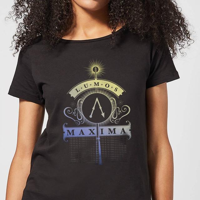 Camiseta para mujer Lumos Maxima de Harry Potter - Negro - L on Productcaster.