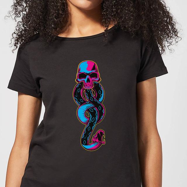 Harry Potter Dark Mark Neon Women's T-Shirt - Black - L on Productcaster.