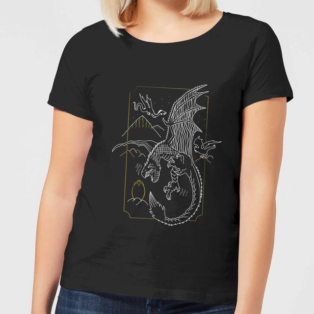 Harry Potter Hungarian Horntail Dragon dames t-shirt - Zwart - XXL on Productcaster.