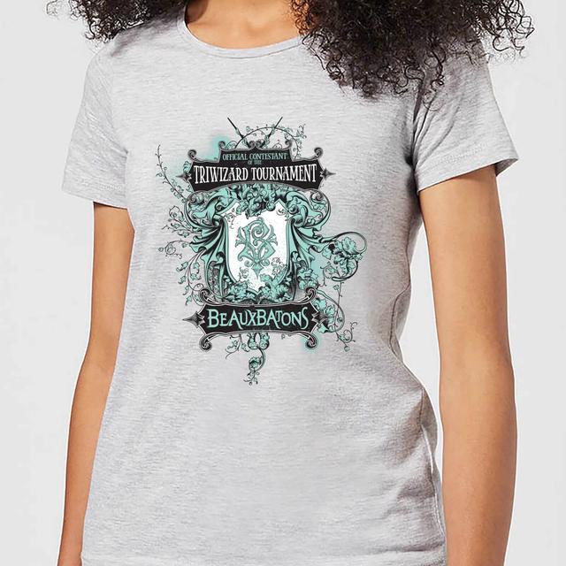 Harry Potter Triwizard Tournament Beauxbatons Women's T-Shirt - Grey - S on Productcaster.