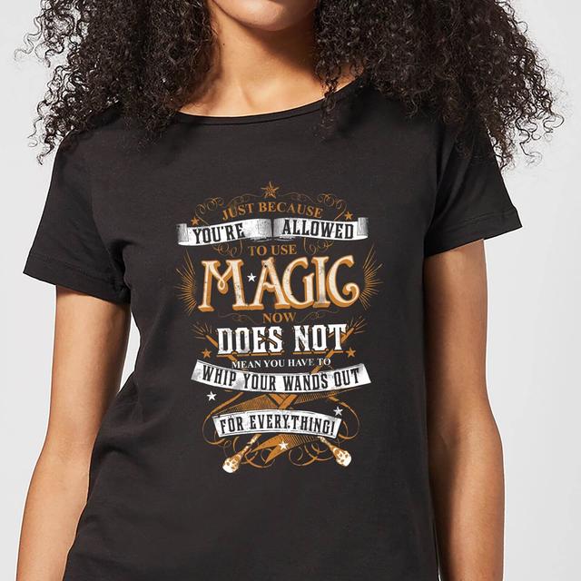 Camiseta para mujer Whip Your Wands Out de Harry Potter - Negro - 5XL on Productcaster.