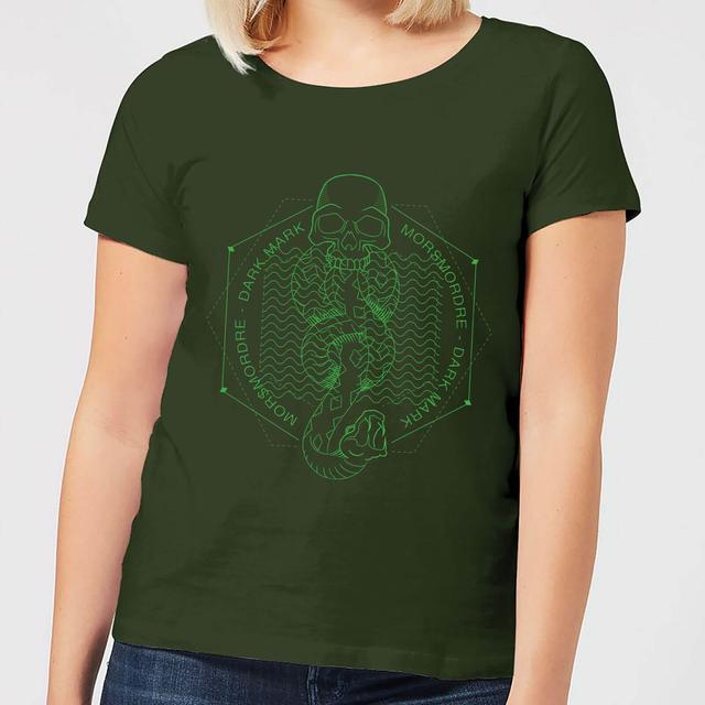 Camiseta para mujer Morsmordre Dark Mark de Harry Potter - Verde bosque - XXL on Productcaster.