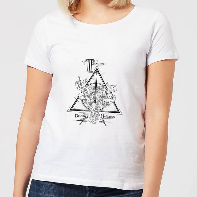 Harry Potter Three Dragons White dames t-shirt - Wit - L on Productcaster.