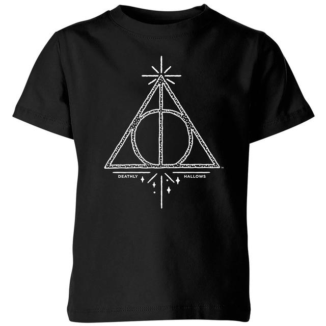 Harry Potter Deathly Hallows kinder t-shirt - Zwart - 146/152 (11-12 jaar) on Productcaster.