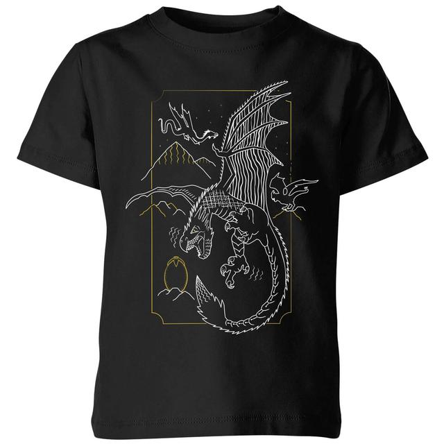 Camiseta para niño Hungarian Horntail Dragon de Harry Potter - Negro - 7-8 años on Productcaster.