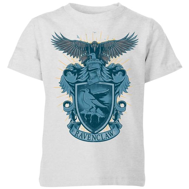 Harry Potter Ravenclaw Drawn Crest Kids' T-Shirt - Grey - 11-12 Jahre on Productcaster.