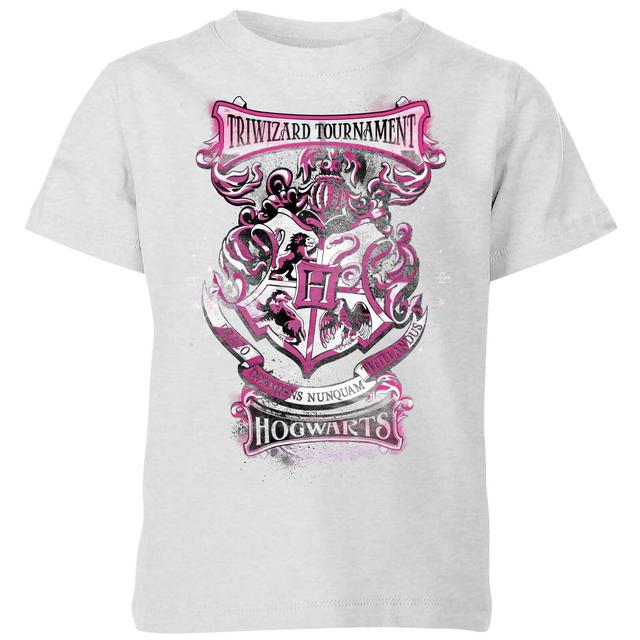 Harry Potter Triwizard Tournament Hogwarts kinder t-shirt - Grijs - 98/104 (3-4 jaar) on Productcaster.