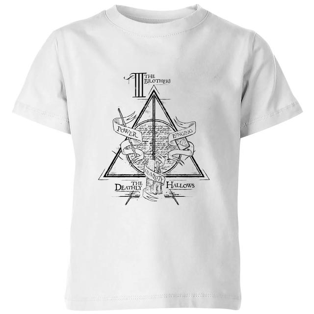 Harry Potter Three Dragons White kinder t-shirt - Wit - 110/116 (5-6 jaar) on Productcaster.