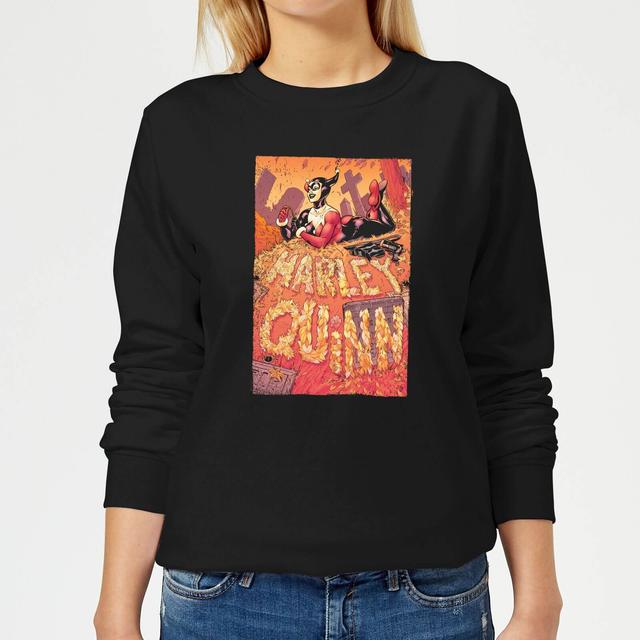 Sudadera con capucha Harley Quinn Cover para mujer de Batman - Negro - XXL - Negro on Productcaster.