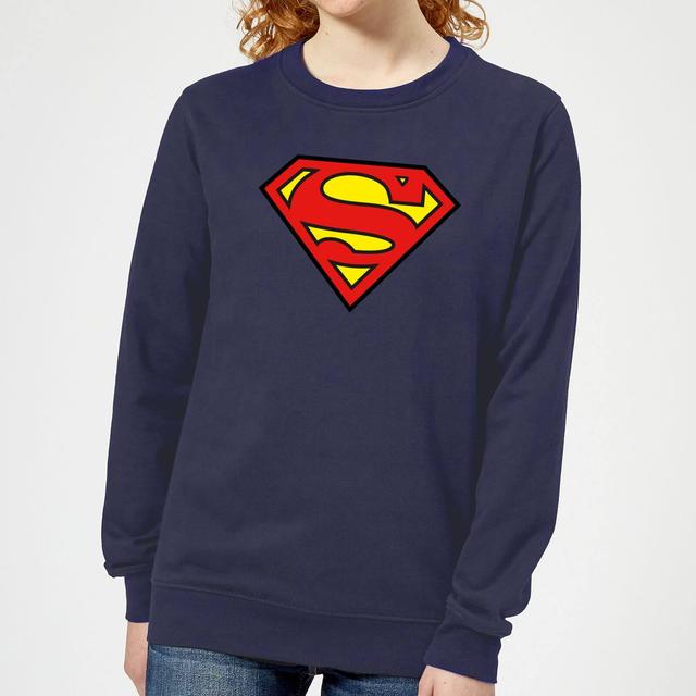 Sudadera para mujer Justice League Superman Logo - Azul marino - S on Productcaster.