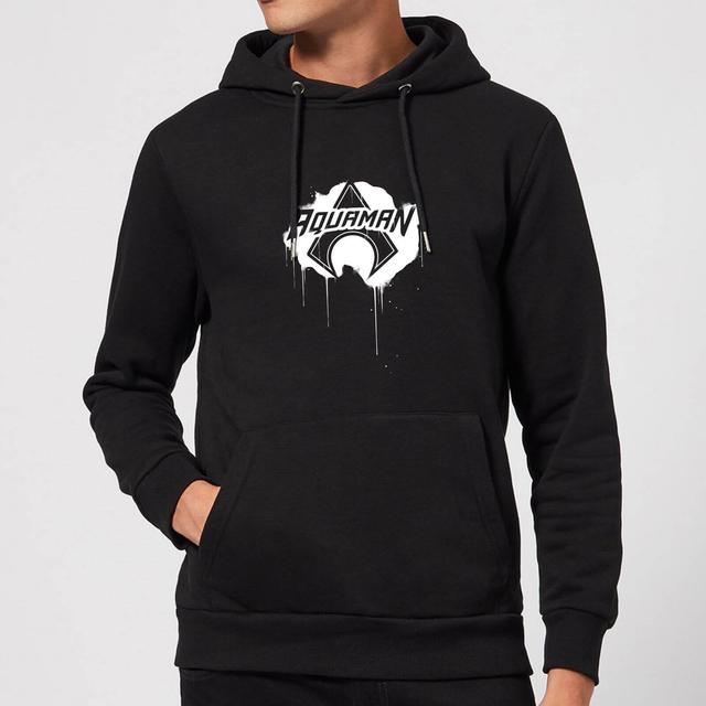 Justice League Graffiti Aquaman Hoodie - Black - XL - Black on Productcaster.