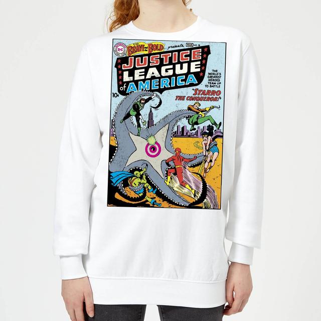 Justice League Starro The Conqueror Cover Women's Sweatshirt - White - XXL - White on Productcaster.