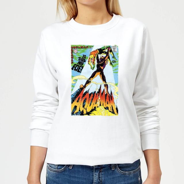 Justice League Aquaman Cover Women's Sweatshirt - White - S on Productcaster.