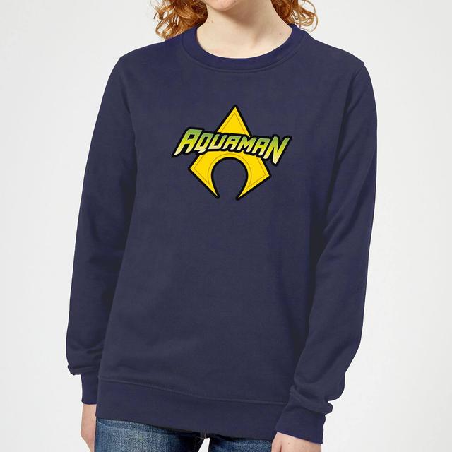 Justice League Aquaman Logo Women's Sweatshirt - Navy - XXL - Marineblau on Productcaster.