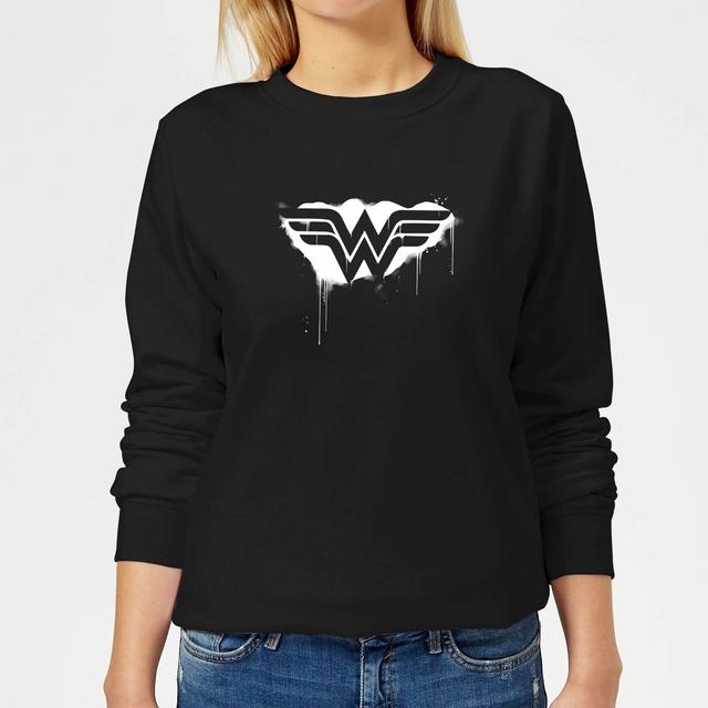 Justice League Graffiti Wonder Woman Women's Sweatshirt - Black - S on Productcaster.