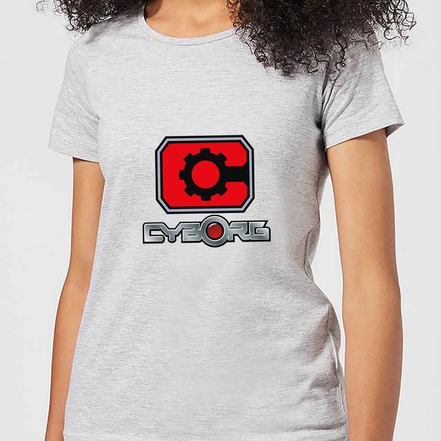 Camiseta para mujer Justice League Cyborg Logo - Gris - XL - Gris on Productcaster.