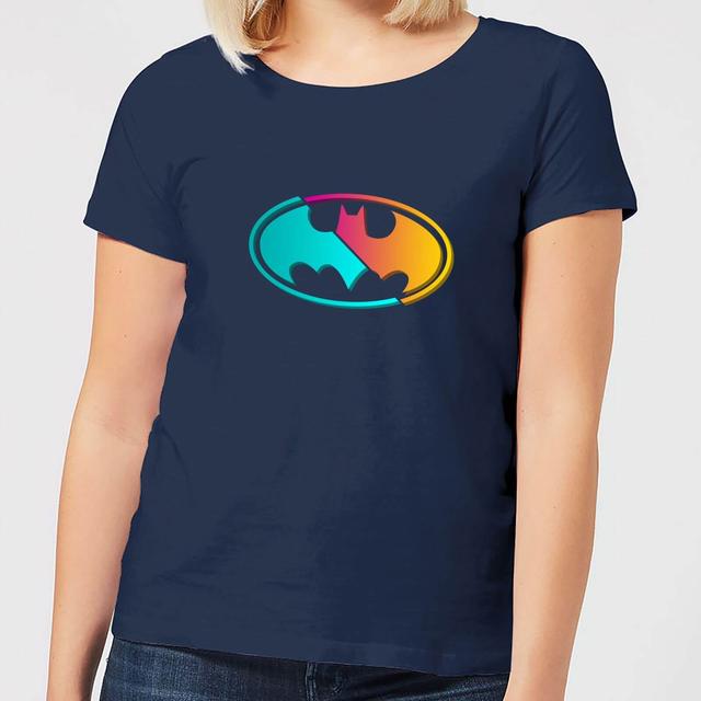 Camiseta para mujer Justice League Neon Batman - Azul marino - M - Azul Marino on Productcaster.