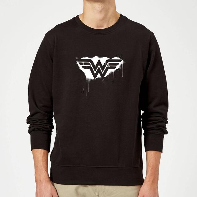 Justice League Graffiti Wonder Woman Sweatshirt - Black - M - Nero on Productcaster.