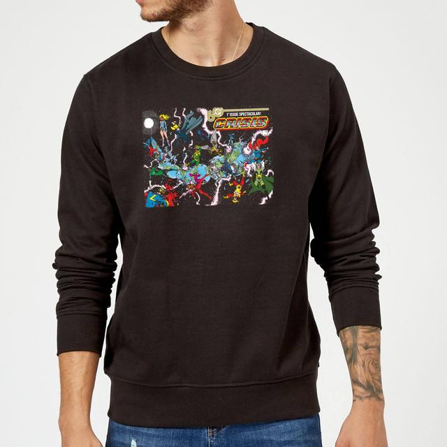 Justice League Crisis On Infinite Earths Cover Sweatshirt - Black - M - Black on Productcaster.