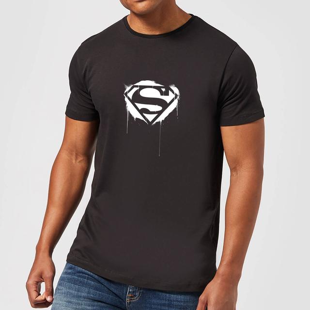 Justice League Graffiti Superman Men's T-Shirt - Black - XL on Productcaster.