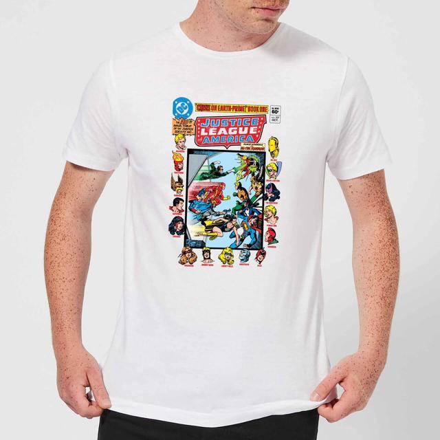 Justice League Crisis On Earth-Prime Cover Men's T-Shirt - White - L on Productcaster.