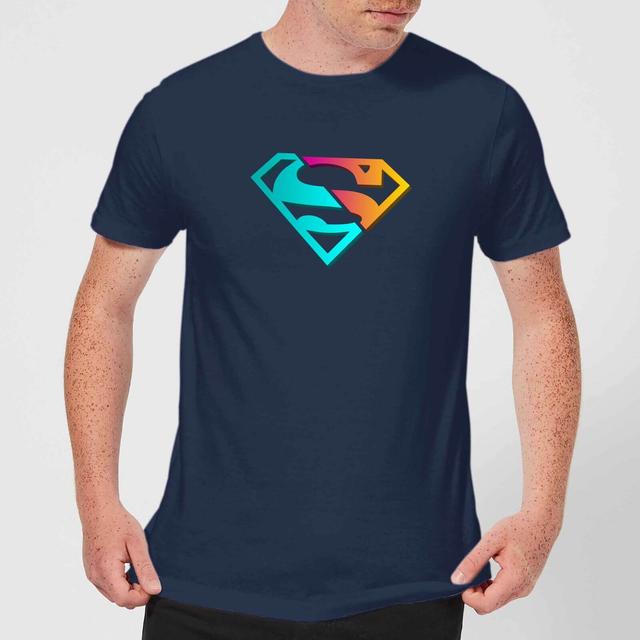 Camiseta de Justice League Neon Superman para hombre - Azul marino - L on Productcaster.