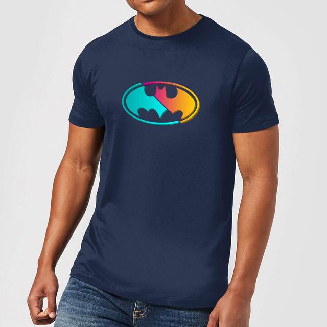 Justice League Neon Batman Men's T-Shirt - Navy - M on Productcaster.