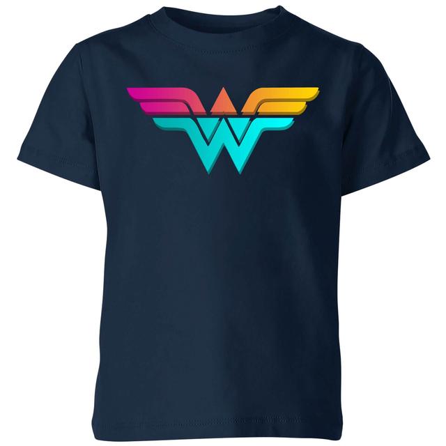 Camiseta para niño Justice League Neon Wonder Woman - Azul marino - 9-10 años - Azul Marino on Productcaster.