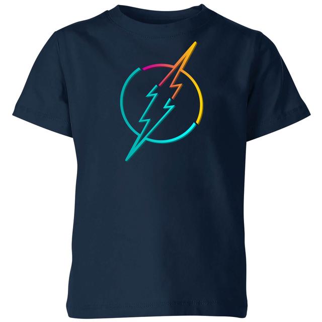 Camiseta para niño Justice League Neon Flash - Azul marino - 3-4 años - Azul Marino on Productcaster.