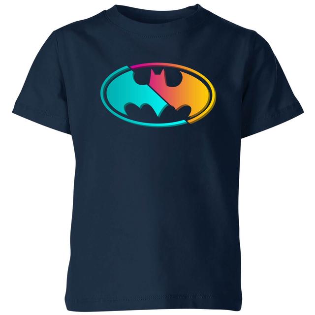 Camiseta para niño Justice League Neon Batman - Azul marino - 11-12 años on Productcaster.