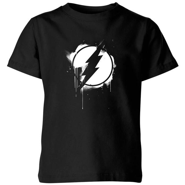 Camiseta para niño Justice League Graffiti The Flash - Negro - 11-12 años - Negro on Productcaster.